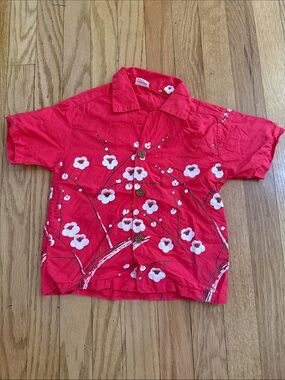 Vintage McInery’s Hawaiian button down shirt Toddler Boy size 4?